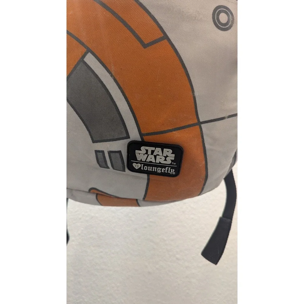 Loungefly Disney Star Wars Backpack Lucusfilm BB-8 The Force Awakens Orange Whit
